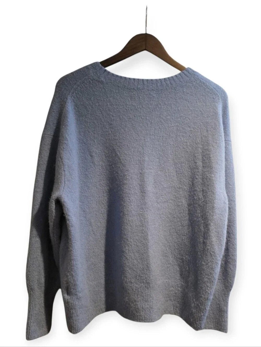 J.Crew Oversized Merino Wool Alpaca Sweater Blue Crewneck Size M